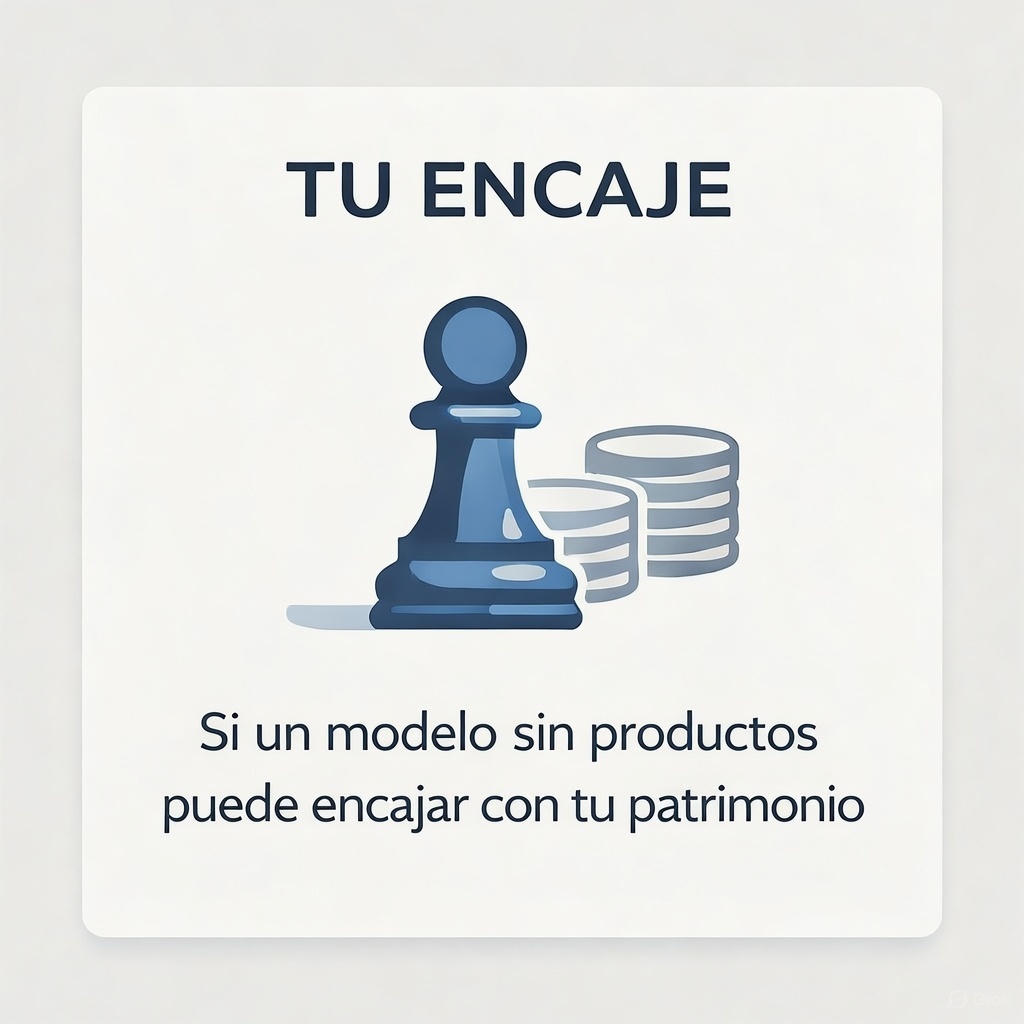 encaje patrimonial sin productos financieros